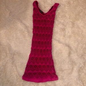 Bebe bodycon pink/maroon dress